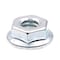 Prime-Line Flange Nut, 1/4"-20, Steel, Zinc Plated, 25 PK 9094256 - alternate 1